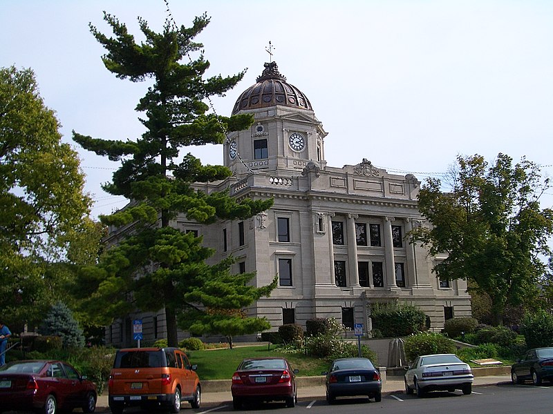 ”The Monroe County Courthouse in Bloomington, Indiana”