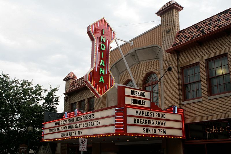 ”The façade of the Buskirk-Chumley Theater in downtown Bloomington, Indiana”